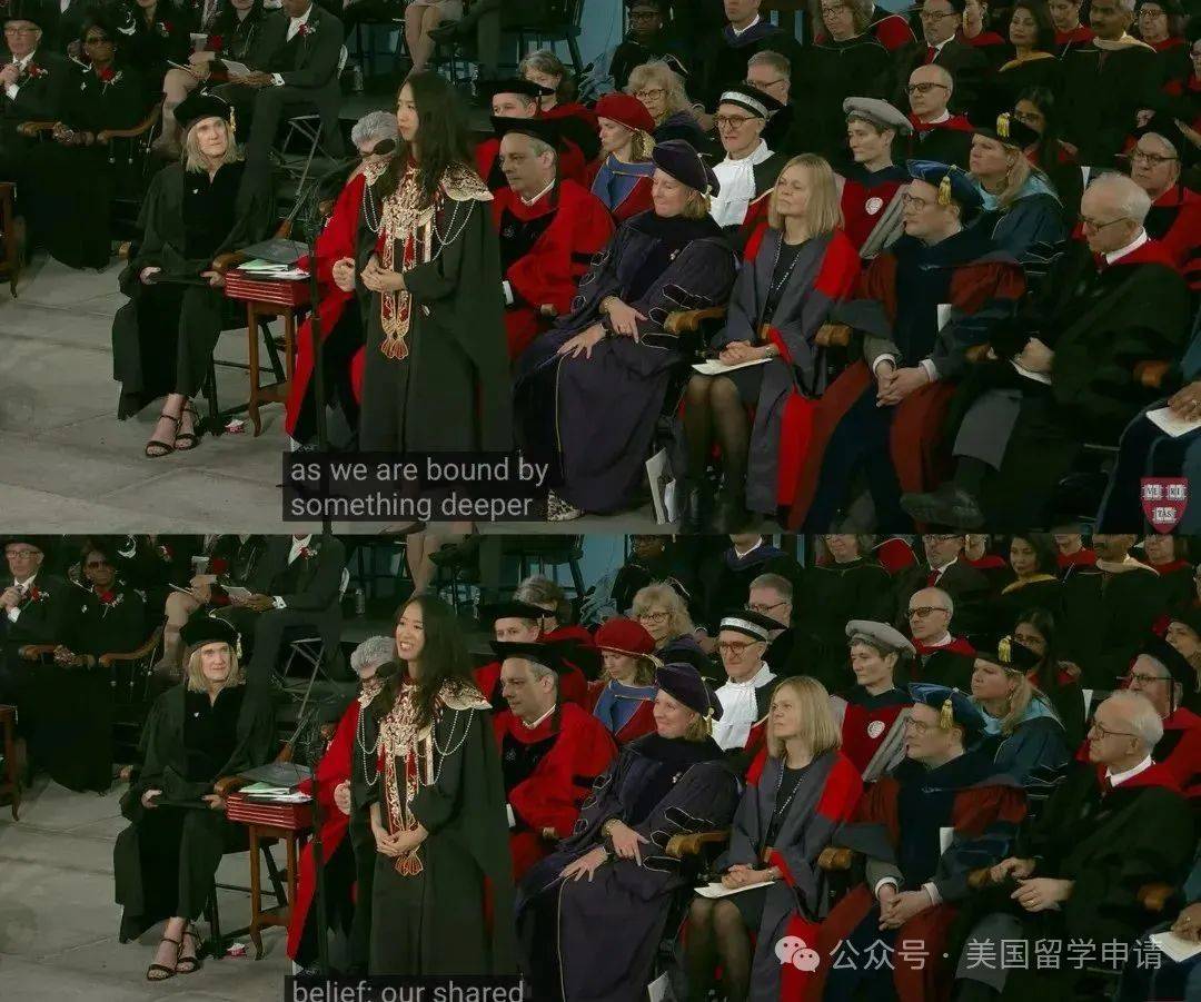 中国女生蒋雨融来自青岛英高毕业本科就读于杜克J9九游会震撼全场！史上首位在哈佛毕业演讲的(图3)